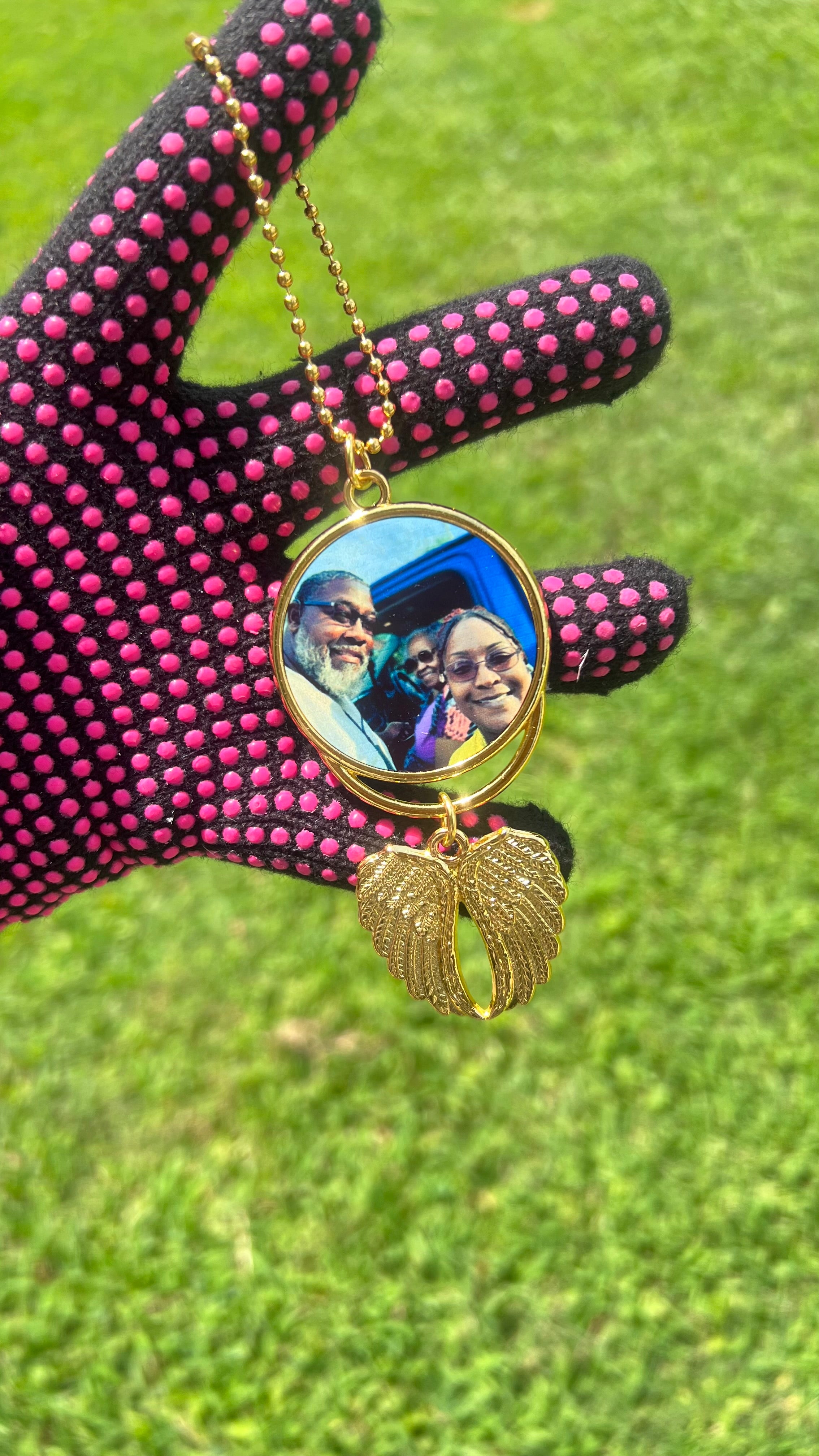 Memorial Review Mirror Charm