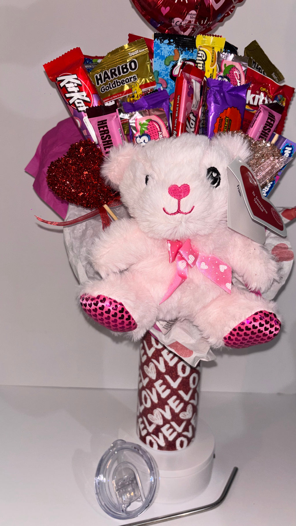 Valentine Candy Tumbler Bouquet