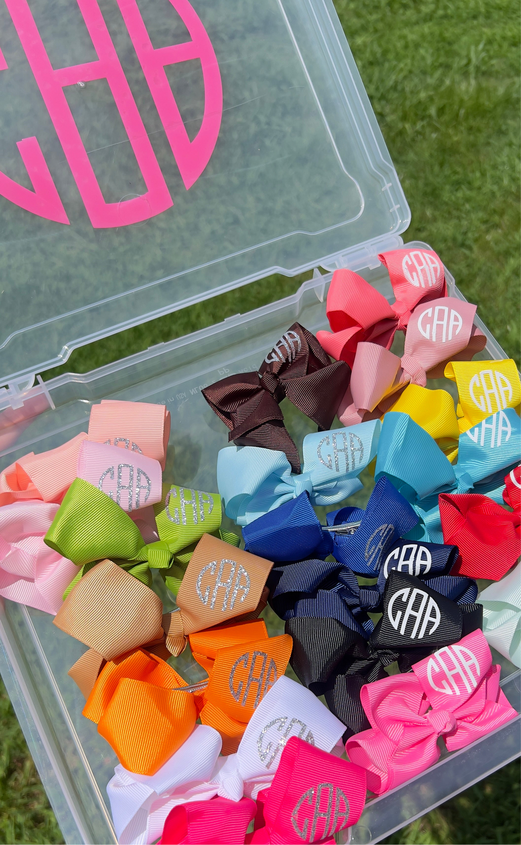 Monogram Hair Bows