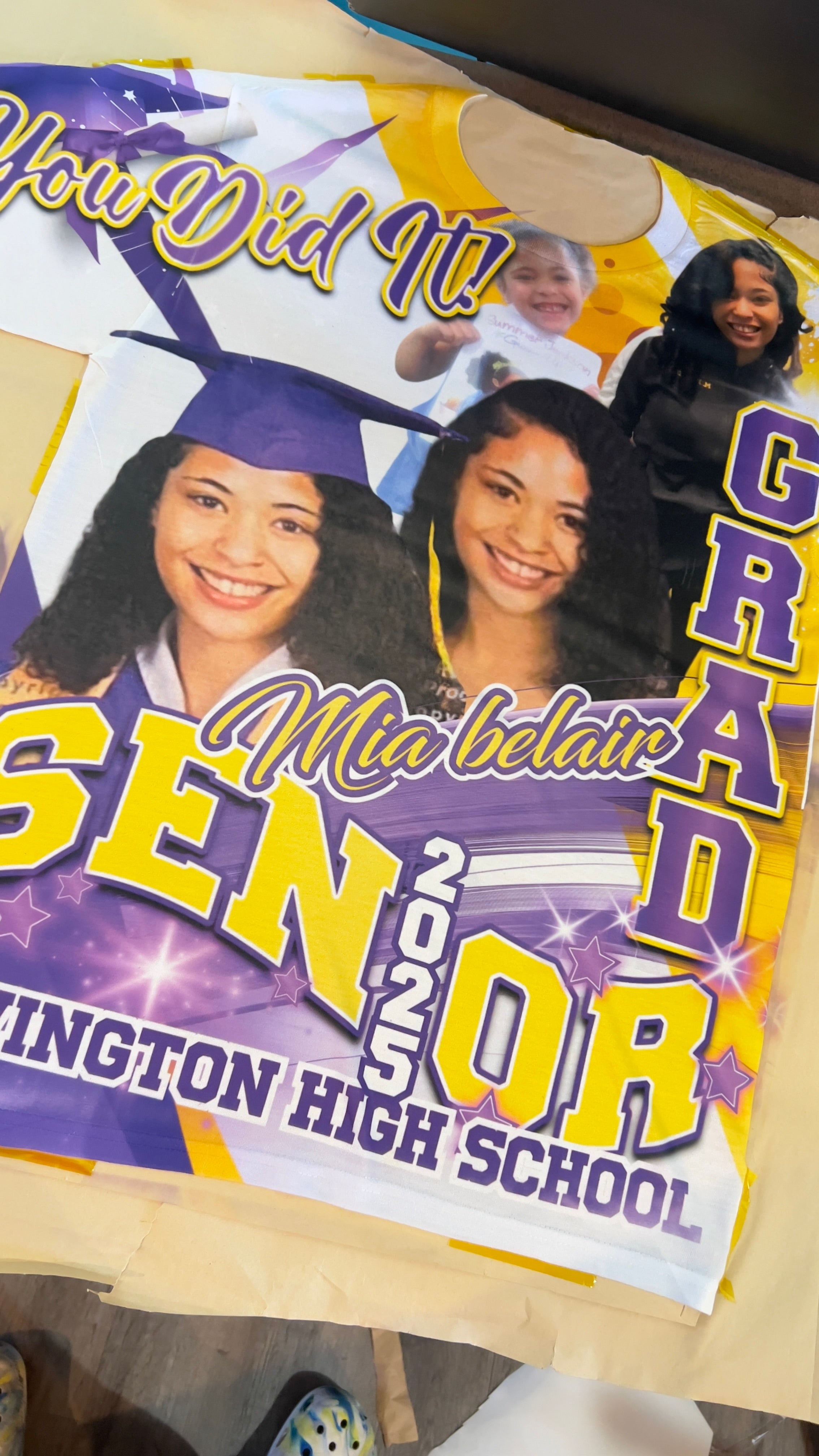 Graduation Bulk T-shirts Order (design fee)