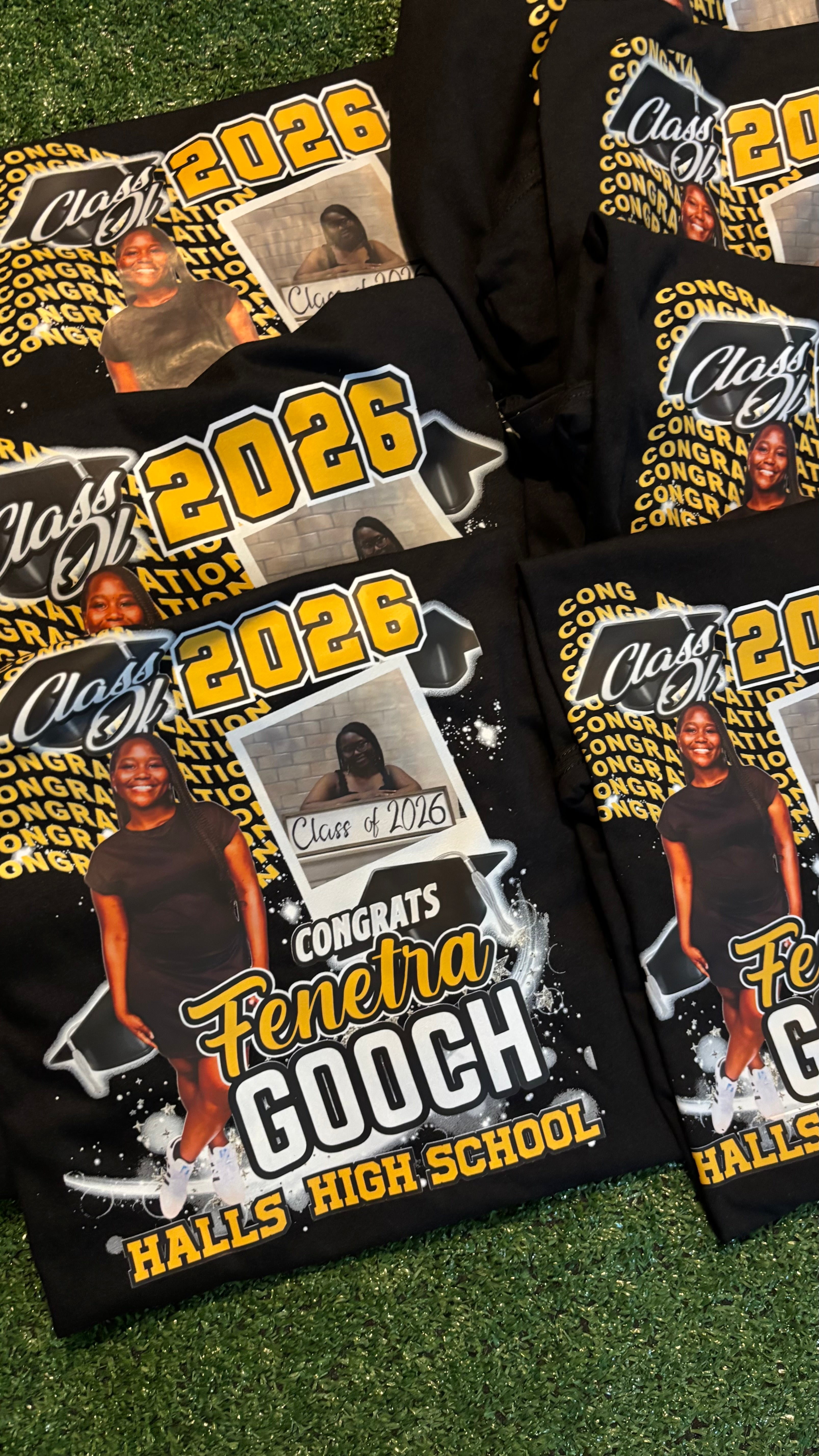 Graduation Center Print T-shirt