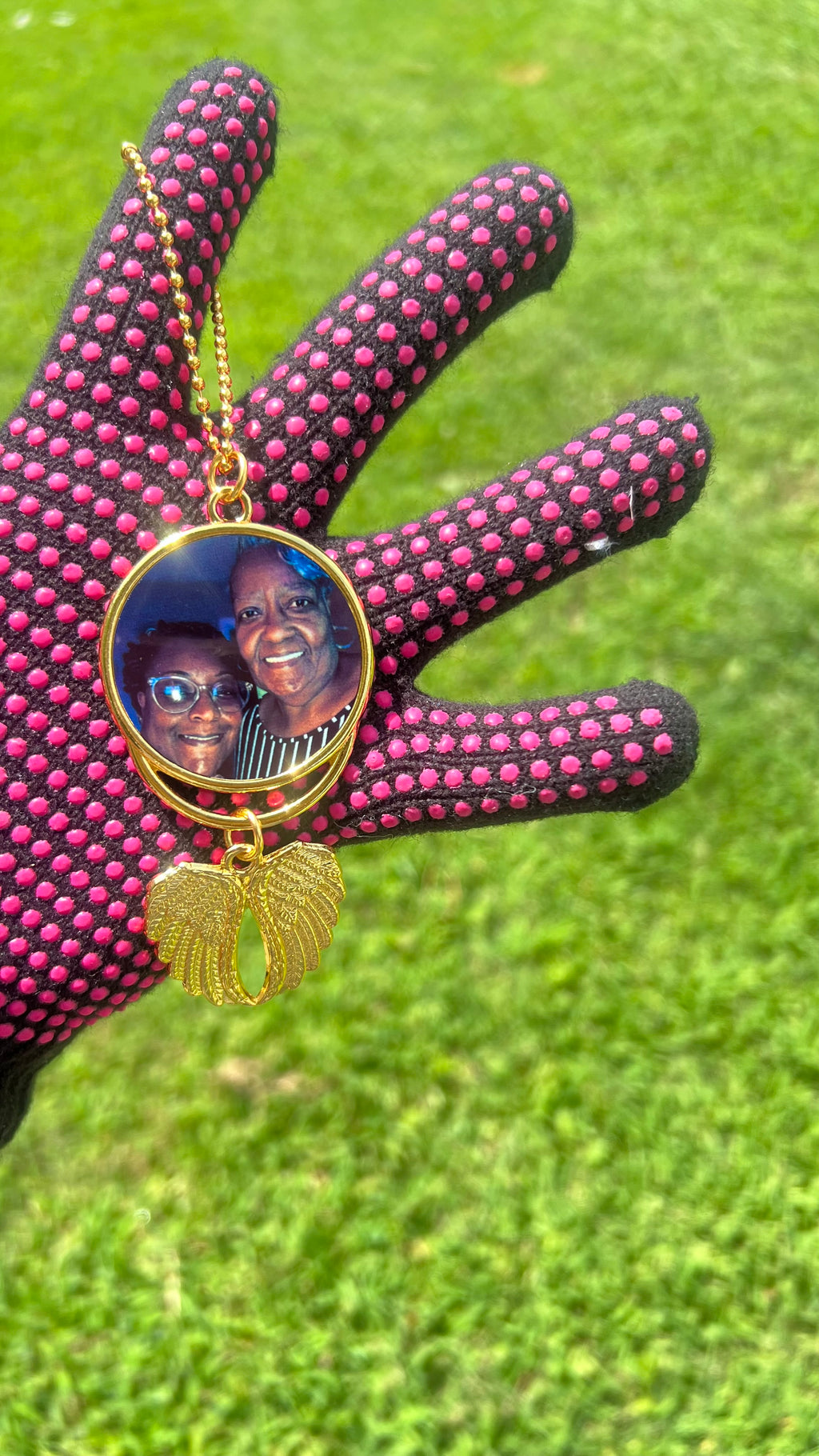 Memorial Review Mirror Charm