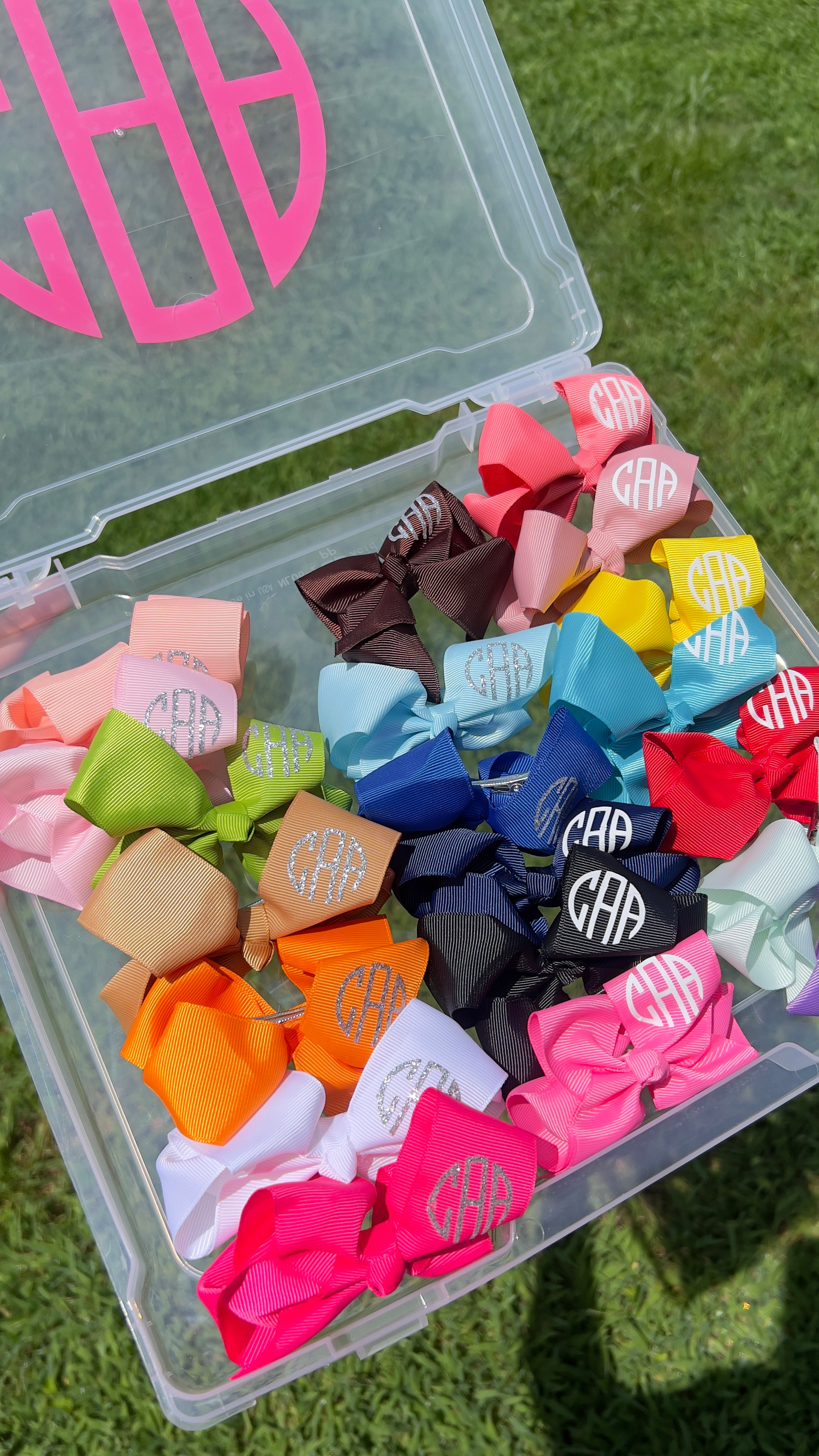 Monogram Hair Bows