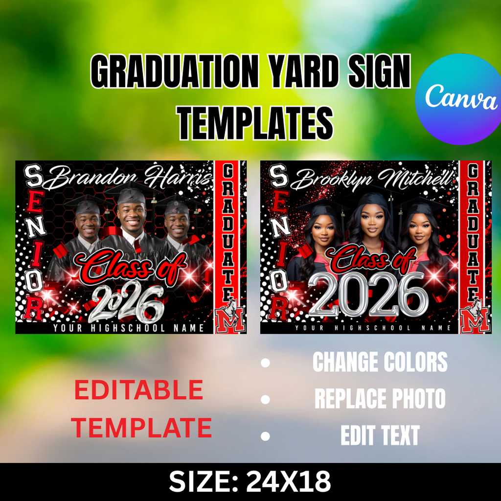 Senior-Grad Yard Sign Templates