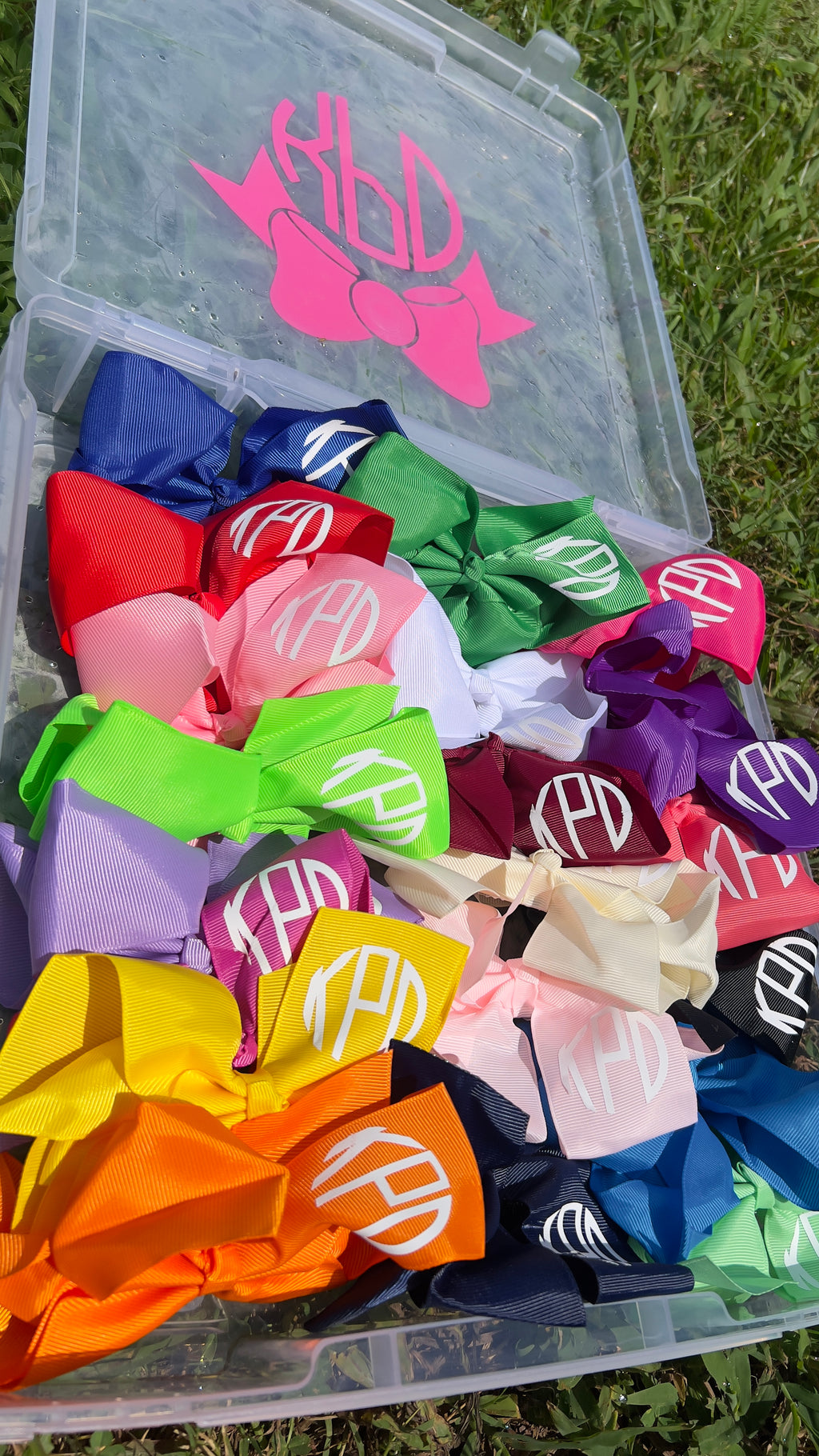 Monogram Hair Bows