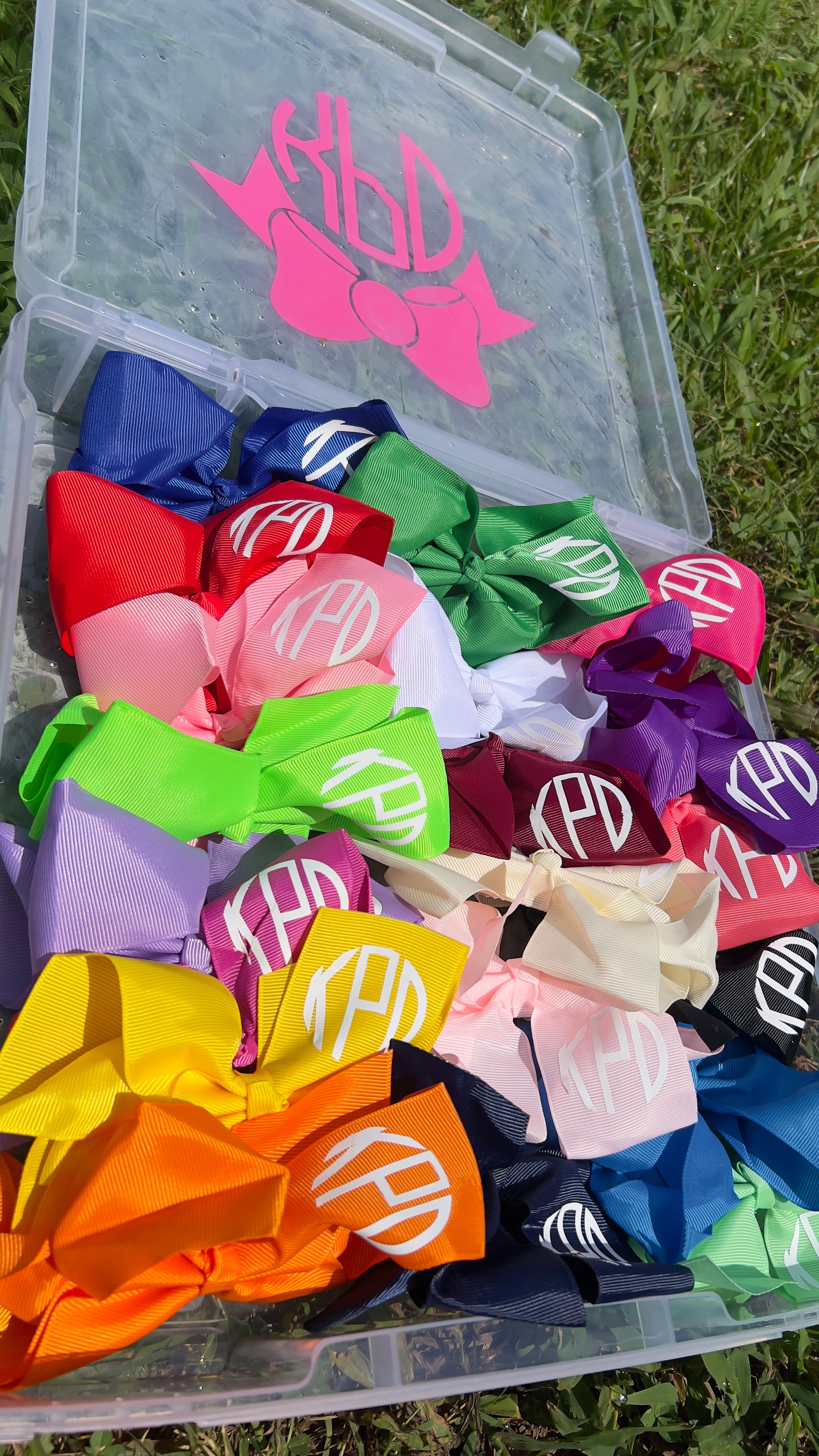 Monogram Hair Bows