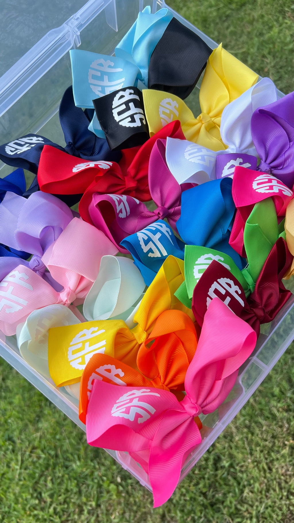 Monogram Hair Bows