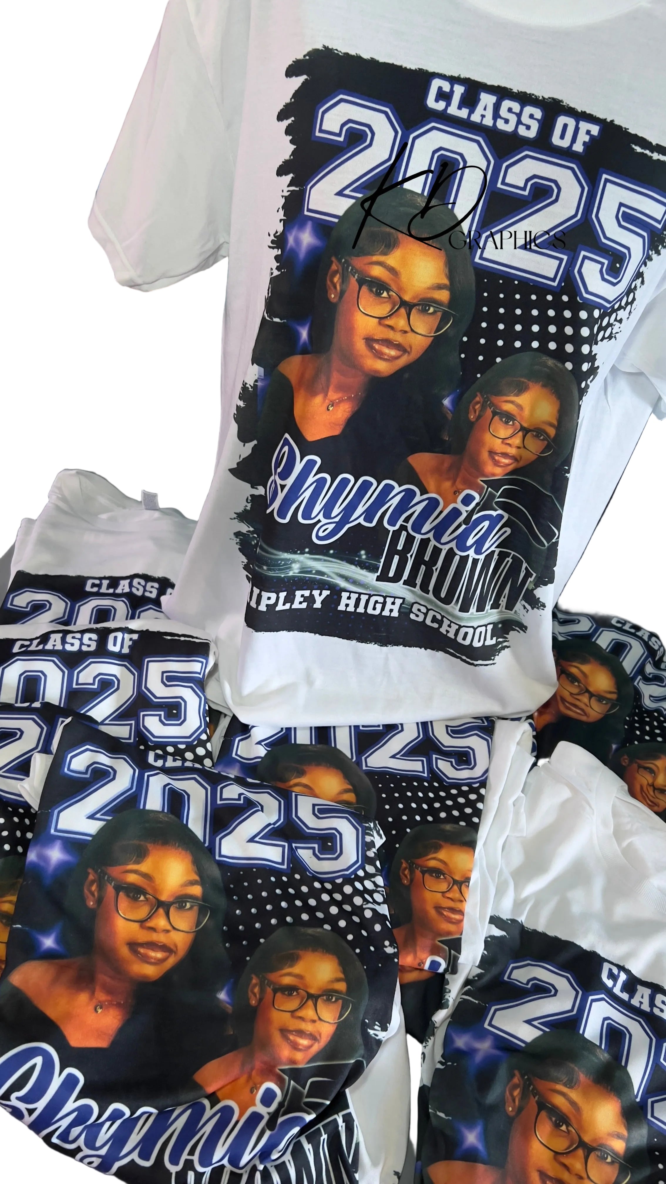 Graduation Bulk T-shirts Order (design fee)
