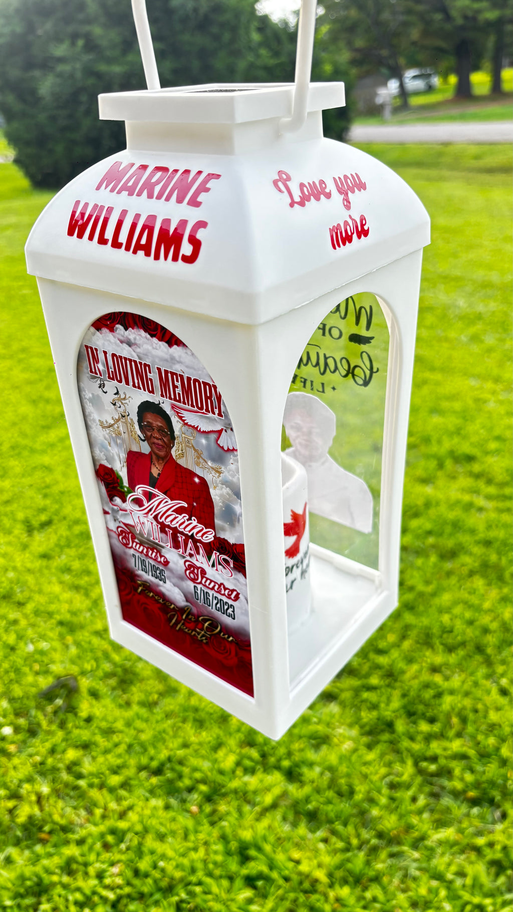 Custom Memorial Lantern