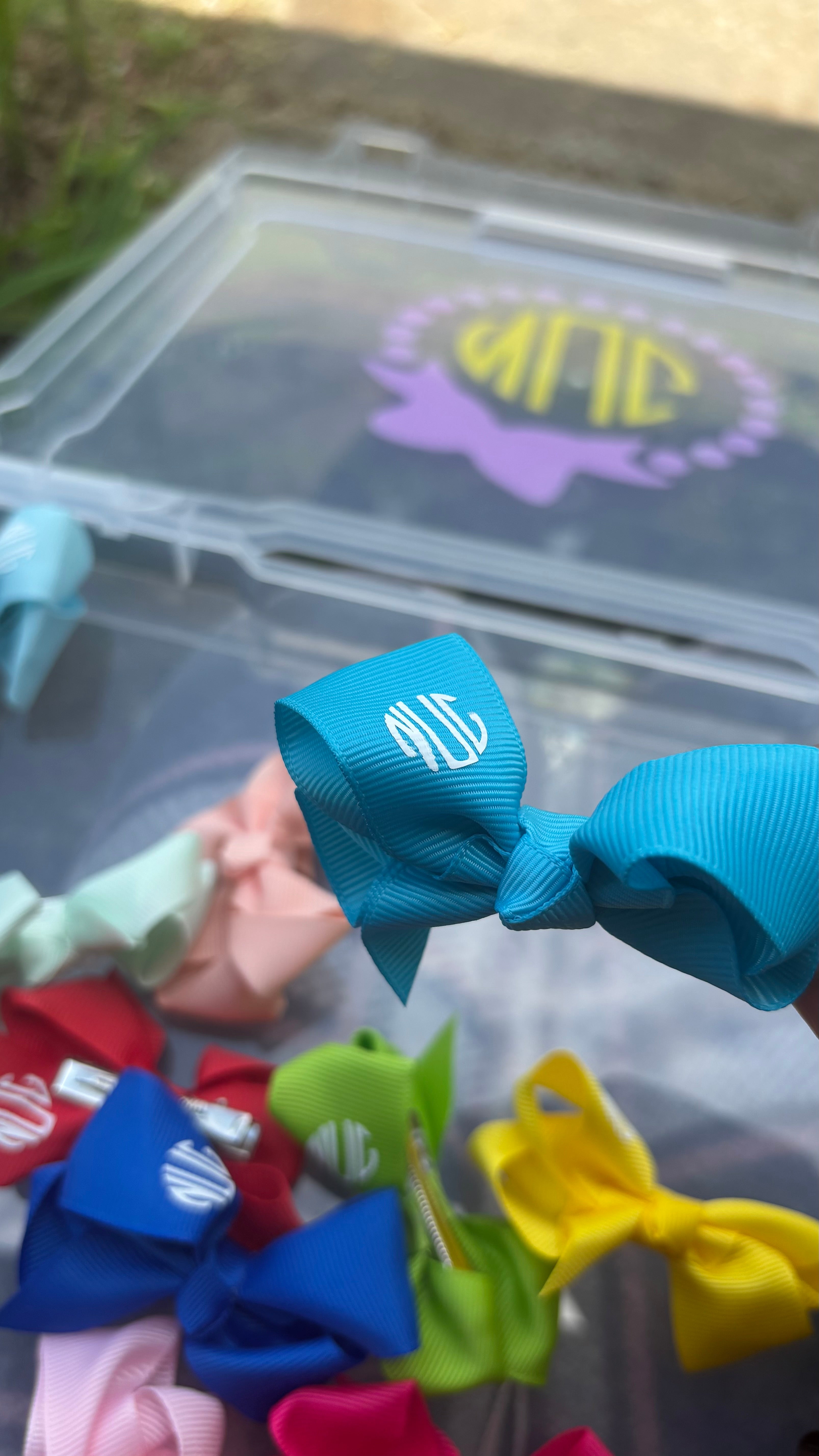 Monogram Hair Bows