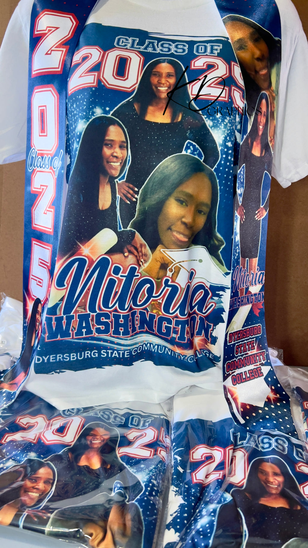 Graduation Bulk T-shirts Order (design fee)