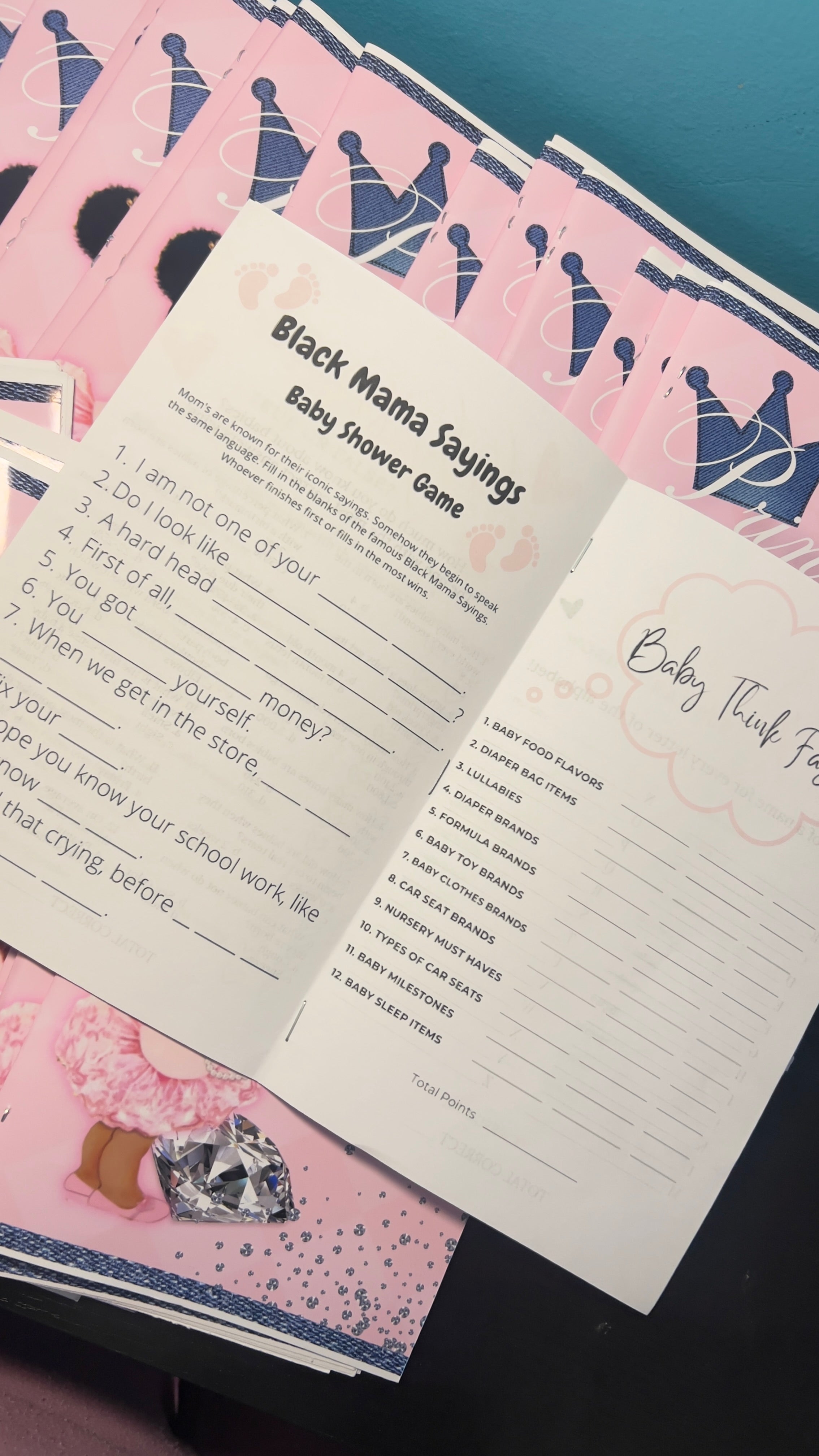 Baby Shower Activity Book