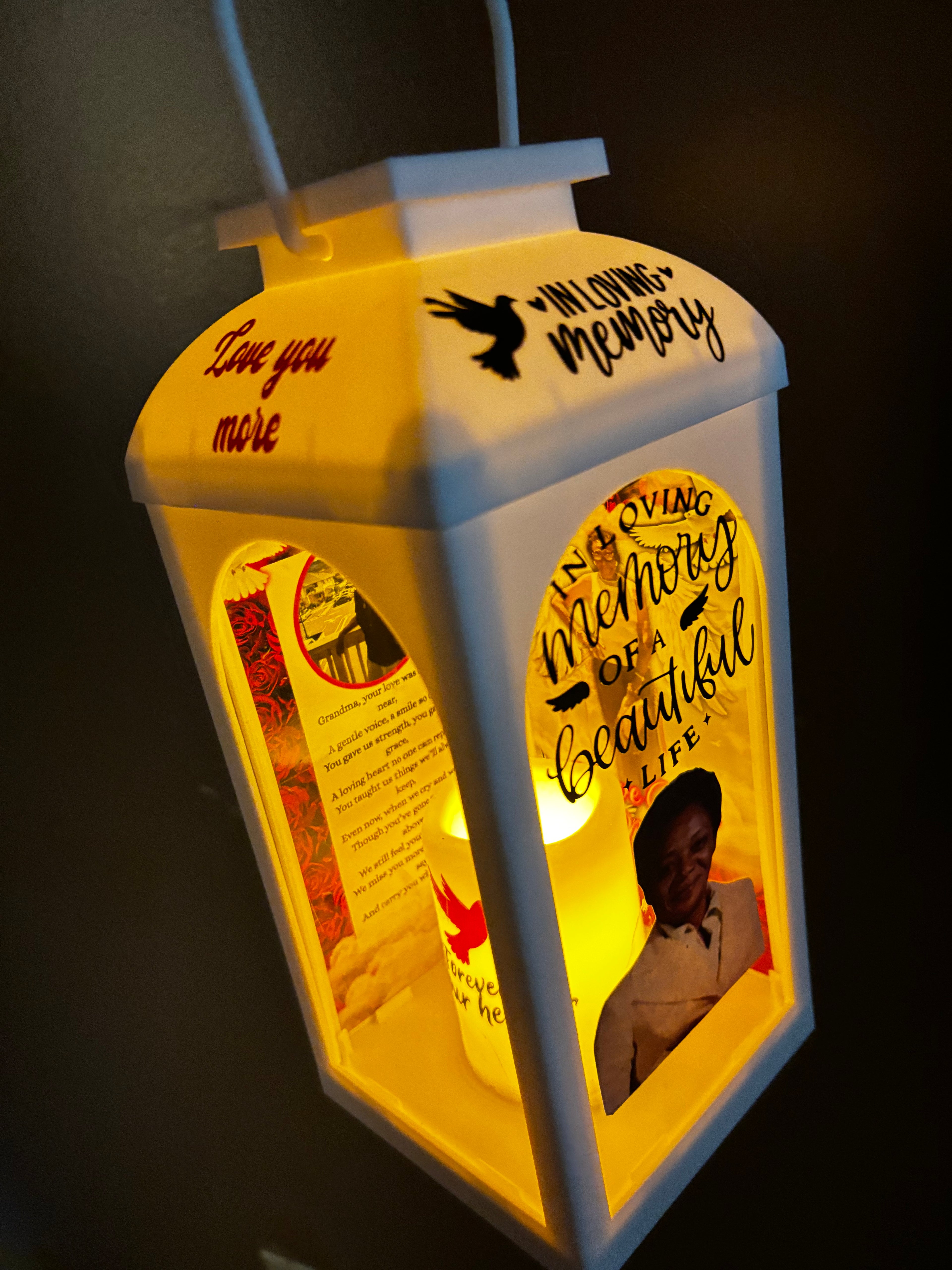 Custom Memorial Lantern