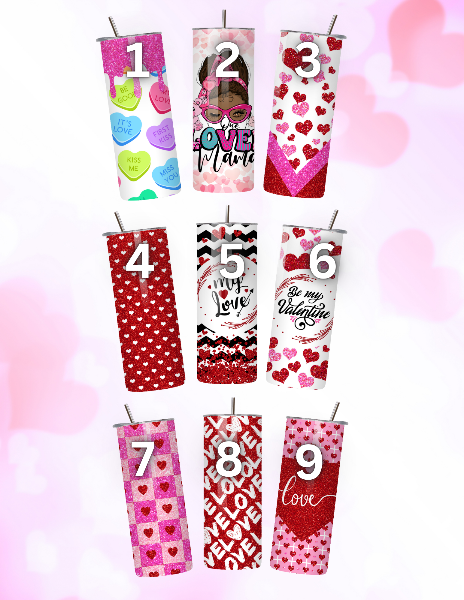 Valentine Candy Tumbler Bouquet