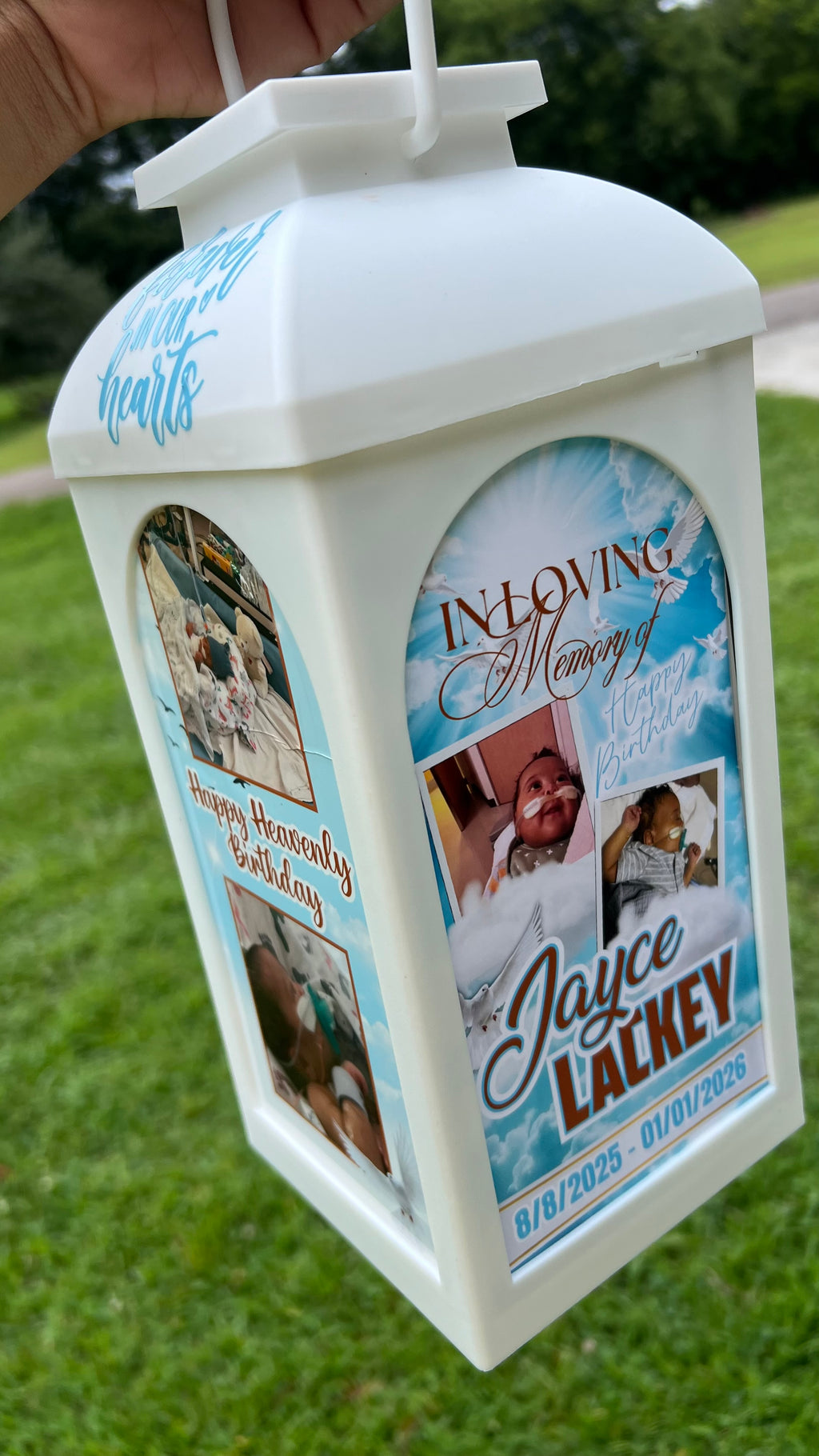 Custom Memorial Lantern