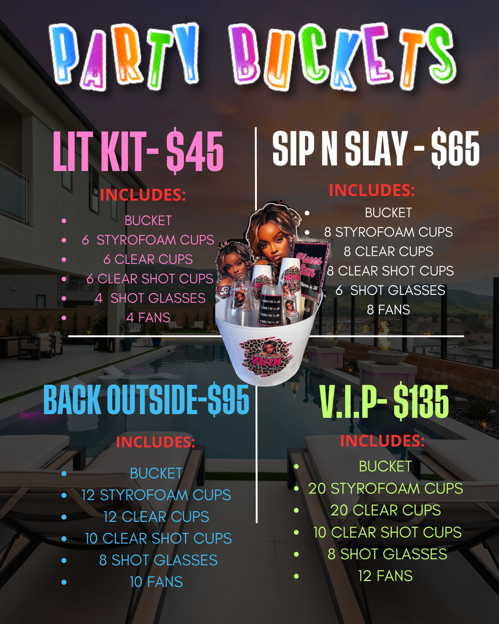 Adult Party Bucket