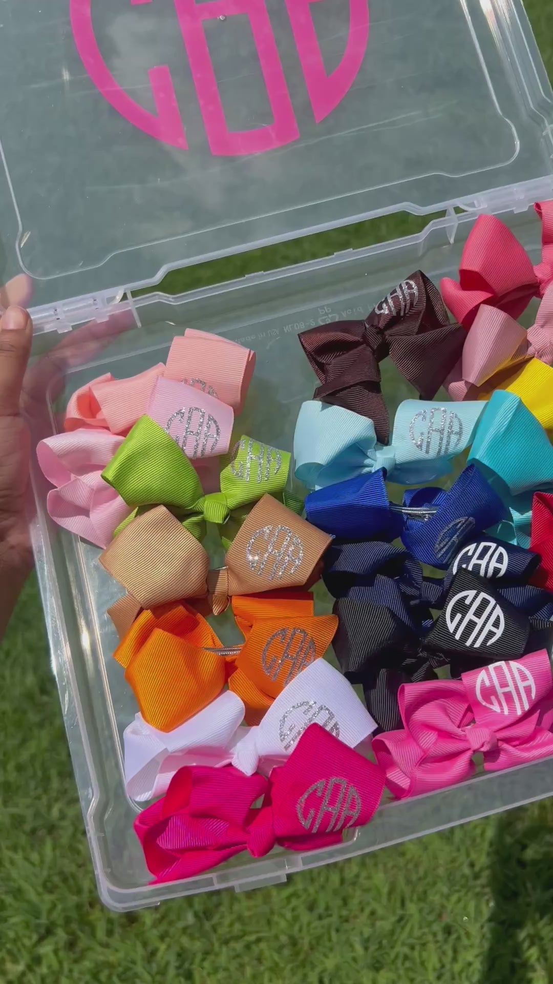 Monogram Hair Bows