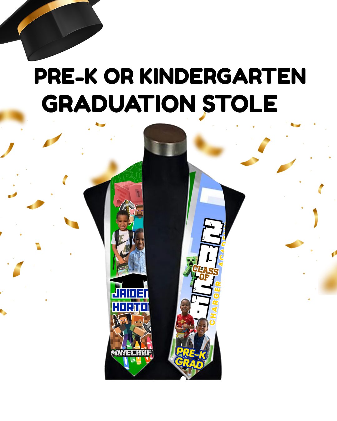 Pre-K/ Kindergarten Grad Stole